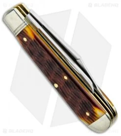 GEC #86 Northfield UN-X-LD Oil Field Jack Pocket Knife Gold Jigged Bone 861219 2 GEC #86 Northfield UN-X-LD Oil Field Jack Pocket Knife Gold Jigged Bone 861219 -Blade HQ GEC Northfield UN X LD Oil Field Jack Gold Jigged Bone 861219 BHQ 104254 jr side