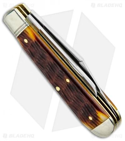 GEC #86 Northfield UN-X-LD Oil Field Jack Pocket Knife Gold Jigged Bone 861219 GEC #86 Northfield UN-X-LD Oil Field Jack Pocket Knife Gold Jigged Bone 861219 -Blade HQ GEC Northfield UN X LD Oil Field Jack Gold Jigged Bone 861219 BHQ 104254 jr side