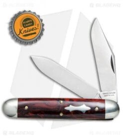 GEC #54 Tidioute Cutlery Big Jack Pocket Knife 4" Red River Acrylic 541217 -Blade HQ GEC Tidioute Cutlery Big Jack Red River Acrylic 541217 BHQ 77694 jr bottlecap