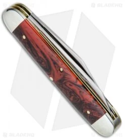 GEC #54 Tidioute Cutlery Big Jack Pocket Knife 4" Red River Acrylic 541217 -Blade HQ GEC Tidioute Cutlery Big Jack Red River Acrylic 541217 BHQ 77694 jr side