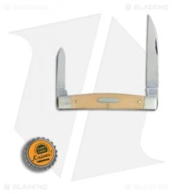 GEC #13 Tidioute Cutlery Clerk Pocket Knife 3.6" Muslin Micarta 130217 -Blade HQ GEC Tidioute Cutlery Clerk muslin micarta BHQ 76212 er bottlecap