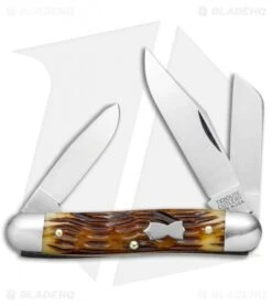 GEC #66 Tidioute Cutlery Stockman Pocket Knife 3.3" Autumn Jig Bone 661317