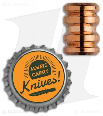 Grumpy's EDC Copper Tank Bead - Polished Grumpy's EDC Copper Tank Bead - Polished -Blade HQ Grumpys EDC Copper Tank Bead Polished Finish BHQ 89989 jr bottlecap