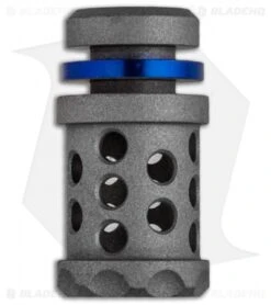 Grumpy's EDC Titanium Barrel Muzzle Brake Bead - Thin Blue Line