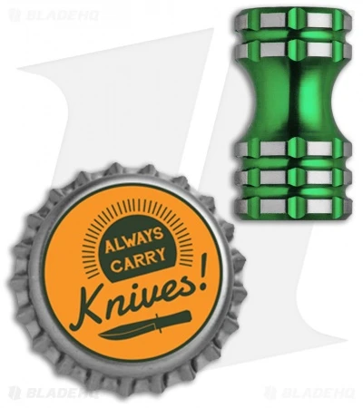 Grumpy's EDC Titanium Hustle Bead - Toxic Green Grumpy's EDC Titanium Hustle Bead - Toxic Green -Blade HQ Grumpys EDC Ti Hustle Bead Toxic Green Finish BHQ 89964 jr bottlecap