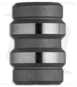 Grumpy's EDC Titanium Keg Bead - Blasted/Machined Finish