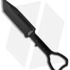 Halfbreed Blades CCK-02 Compact Clearance Knife Tanto Fixed Blade (3.9" Black)