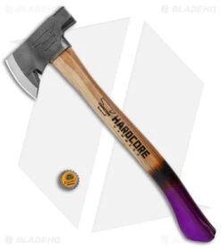 Hardcore Hammers Survivalist Hatchet 18" Axe - Plum Crazy -Blade HQ Hardcore Hammers Survivalist Hatchet Plum Crazy jr bottlecap