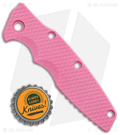 Hinderer Knives 3.5" Eklipse G-10 Scale (Pink) Hinderer Knives 3.5" Eklipse G-10 Scale (Pink) -Blade HQ Hinderer Knives 3.5in Eklipse Pink G 10 Textured Replacement Scale BHQ 142962 jr bottlecap