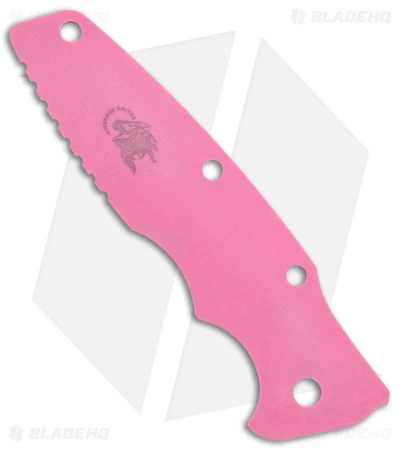 Hinderer Knives 3.5" Eklipse G-10 Scale (Pink) Hinderer Knives 3.5" Eklipse G-10 Scale (Pink) -Blade HQ Hinderer Knives 3.5in Eklipse Pink G 10 Textured Replacement Scale BHQ 142962 jr side