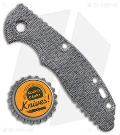 Hinderer Knives 3" XM-18 Black Textured Micarta Replacement Scale -Blade HQ Hinderer Knives 3in XM 18 Black Textured Micarta Replacement Scale BHQ 180230 jr bottlecap