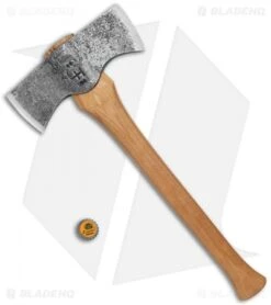Hoffman Blacksmithing 19" Saddle Axe W/ Hickory Handle -Blade HQ Hoffman Blacksmithing 15in Wasatch Hatchet Hickory Handle BHQ 68475 jr bottlecap