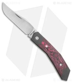 Jack Wolf Knives Cyborg Jack Slip Joint Knife Hot Pink Camo Carbon (2.83" Satin)