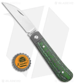 Jack Wolf Knives Laid Back Jack Slip Joint Knife Green Carbon Fiber (2.8" Satin) 4 Jack Wolf Knives Laid Back Jack Slip Joint Knife Green Carbon Fiber (2.8" Satin) -Blade HQ Jack Wolf Knives Laid Back Jack Carbon Green SJ Satin BHQ 141967 jr bottlecap