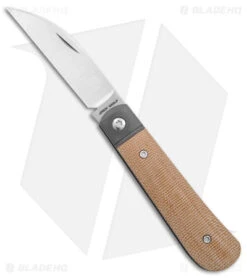 Jack Wolf Knives Laid Back Jack Slip Joint Knife Natural Micarta (2.8" Satin)