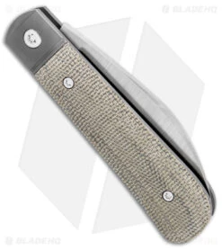 Jack Wolf Knives Laid Back Jack Slip Joint Knife OD Green Micarta (2.8" Satin) -Blade HQ Jack Wolf Knives Laid Back Jack OD Green Micarta SJ Satin BHQ 141942 jr side