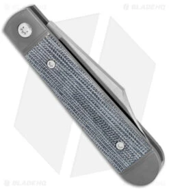 Jack Wolf Knives Little Bro Jack Slip Joint Knife Black Micarta (2.7" Satin) -Blade HQ Jack Wolf Knives Little Bro Jack SJ Knife Black Micarta Satin BHQ 141947 jr side