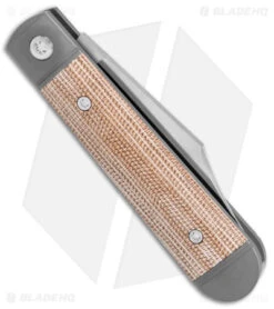 Jack Wolf Knives Little Bro Jack Slip Joint Knife Natural Micarta (2.7" Satin) 2 Jack Wolf Knives Little Bro Jack Slip Joint Knife Natural Micarta (2.7" Satin) -Blade HQ Jack Wolf Knives Little Bro Jack SJ Knife Natural Micarta Satin BHQ 141946 jr side