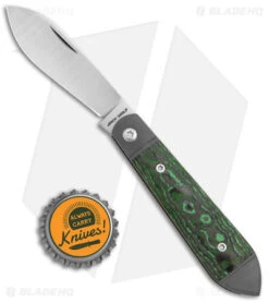 Jack Wolf Knives Low Drag Jack Slip Joint Knife Fat Carbon Jungle (2.9" Satin) -Blade HQ Jack Wolf Knives Low Drag Jack SJ Fat Carbon JungleWear Satin BHQ 141927 jr bottlecap