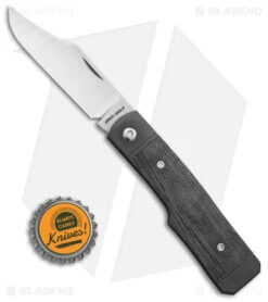 Jack Wolf Knives Sharpshooter Jack Slip Joint Knife Black Micarta (3" Satin) -Blade HQ Jack Wolf Knives Sharpshooter Jack Black Micarta Slipjoint 2in Satin BHQ 141933 td size