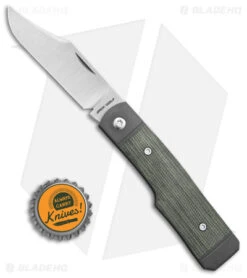Jack Wolf Knives Sharpshooter Jack Slip Joint Knife OD Green Micarta (3" Satin) -Blade HQ Jack Wolf Knives Sharpshooter Jack OD Green Micarta Slipjoint 2in Satin BHQ 141931 td size