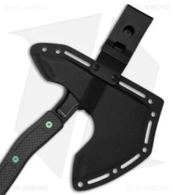 Jake Hoback Knives Ps2 Axe Carbon Fiber W/ Kydex Sheath (Green Bolts + Black SW) 2 Jake Hoback Knives Ps2 Axe Carbon Fiber W/ Kydex Sheath (Green Bolts + Black SW) -Blade HQ Jake Hoback Knives PS2 Axe CF Handle Kydex Sheath Green Anodized Bolts Black SW BHQ 175497 jr sheath