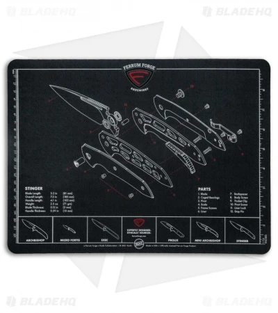 KNAFS Ferrum Forge Stinger Knife Shop Mat KNAFS Ferrum Forge Stinger Knife Shop Mat -Blade HQ KNAFS Ferrum Forge Stinger Shop Mat BHQ 124638 jr