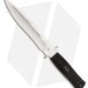 Katz Knives Alley Kat Fixed Blade Knife Black Kraton (8" Satin) 8008