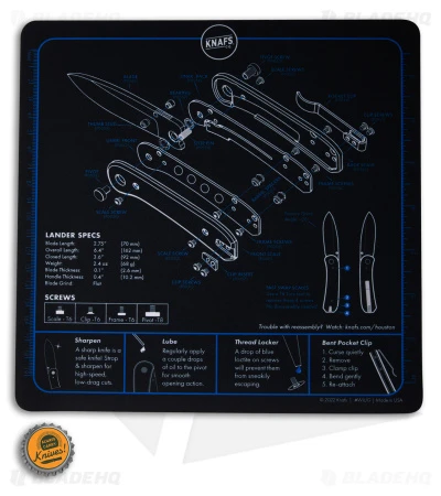 KNAFS Lander 9x9 Shop Mat KNAFS Lander 9x9 Shop Mat -Blade HQ Knafs Lander 9x9 Shop Mat BHQ 176578 td size