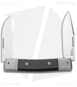 LionSteel BestMan 2-Bladed Traditional Knife Carbon Fiber (2.88" Satin)
