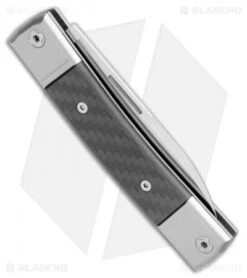 LionSteel BestMan 2 Drop Point Traditional Slip Joint Knife Carbon Fiber -Blade HQ LionSteel BestMan 2 DP Traditional SJ CF BM2 CF BHQ 109501 jr side
