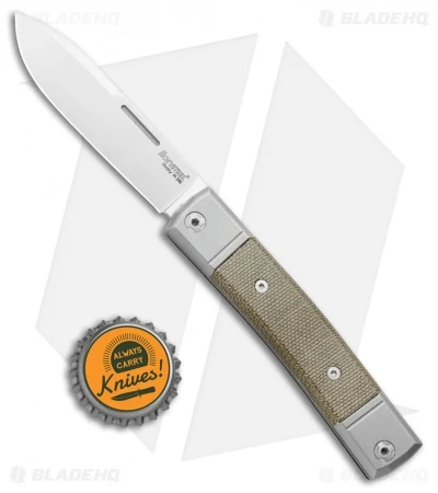 LionSteel BestMan 2 Drop Point Traditional Slip Joint Knife Green Micarta LionSteel BestMan 2 Drop Point Traditional Slip Joint Knife Green Micarta -Blade HQ LionSteel BestMan 2 DP Traditional SJ Green Micarta Satin BHQ 109499 jr bottlecap