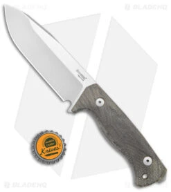 LionSteel T6 Hunting Fixed Blade Knife Green Micarta (6" Satin) -Blade HQ Lionsteel T6 Hunting Fixed Blade Green Micarta Satin BHQ 144734 jr bottlecap large