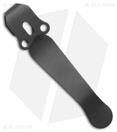 Lynch Northwest Short Titanium Benchmade Pocket Clip (Sandwashed) Lynch Northwest Short Titanium Benchmade Pocket Clip (Sandwashed) -Blade HQ Lynch Northwest Short Ti Benchmade Pocket Clip Sandwashed BHQ 180236 td side