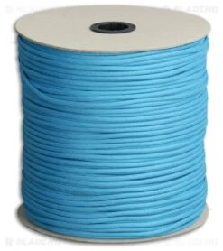 Marbles 550 Neon Turquoise Paracord Blue Nylon (1000') USA