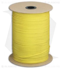 Marbles 550 Yellow Paracord Nylon (1000') USA