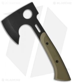 Medford Bearded Hatchet Axe OD Green G-10 (4.6" Black PVD) MK967P10KO