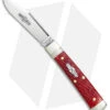 GEC Northfield UN-X-LD Clip Point Pocket Knife Red Jigged Bone (2.6" Satin)