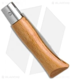 Opinel No. 3 Carbon Steel Folding Knife Beechwood (1.5" Satin) #3 -Blade HQ Opinel No.3 Carbon Steel Beechwood OP11030 BHQ 20495 jr side