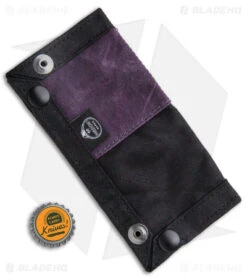 PNW Bushcraft EDC Travel Tray - Black/Purple Waxed Canvas -Blade HQ PNWBushcraft Black Purple Waxed Canvas EDC Travel Tray BHQ 176401 jr bottlecap