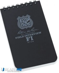Rite In The Rain Top Bound 3" X 5" Police Field Interview Notebook (Black) 5 Rite In The Rain Top Bound 3" X 5" Police Field Interview Notebook (Black) -Blade HQ RITR104