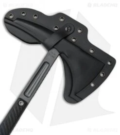 RMJ Tactical Kestrel 13" Tomahawk Axe Black G-10 (Tungsten Cerakote) -Blade HQ RMJ Tactical Kestrel 13in Tomahawk axe black G10 tungsten cerakote BHQ 75938 er sheath