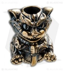 RUS Beads Shop Killer Cat Lanyard Bead - Bronze