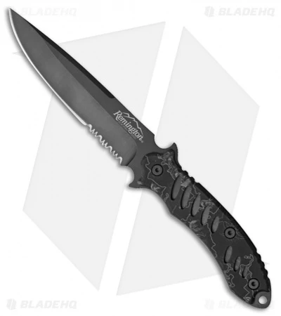 Remington F.A.S.T. Fixed Blade Knife Black (5.5" Black Serr) Remington F.A.S.T. Fixed Blade Knife Black (5.5" Black Serr) -Blade HQ Remington F.A.S.T. Black Black BP 24171 jr