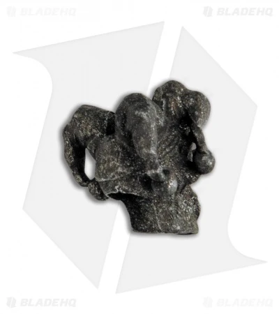 Schmuckatelli Black Oxidized Jester Mini 3/16" Lanyard Bead Schmuckatelli Black Oxidized Jester Mini 3/16" Lanyard Bead -Blade HQ Schmuckatelli Black Oxidized Jester Mini Lanyard Bead JSMB3.16 BHQ 103931 jr back