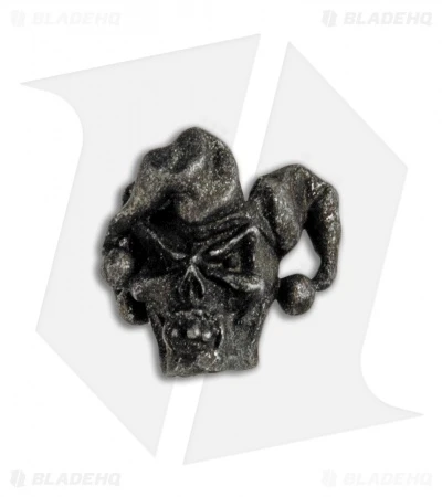 Schmuckatelli Black Oxidized Jester Mini 3/16" Lanyard Bead Schmuckatelli Black Oxidized Jester Mini 3/16" Lanyard Bead -Blade HQ Schmuckatelli Black Oxidized Jester Mini Lanyard Bead JSMB3.16 BHQ 103931 jr