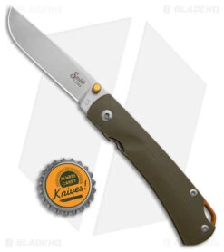 Smith & Sons OX Liner Lock Knife OD Green G-10/Gold Accents (3" Stonewash D2) 3 Smith & Sons OX Liner Lock Knife OD Green G-10/Gold Accents (3" Stonewash D2) -Blade HQ Smith and Sons OX LL OD Green G 10 Gold Accents SW BHQ 175044 jr bottlecap