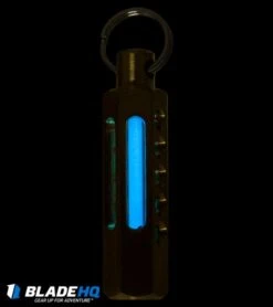 Spalinger Brass Hex Tritium Lantern (Satin Torched) 1 Spalinger Brass Hex Tritium Lantern (Satin Torched) -Blade HQ Spalinger Brass Hex Tritium Lantern Satin Torched BHQ 83535 jr blue glow
