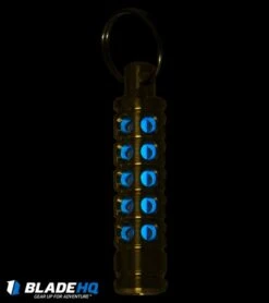 Spalinger Gear Brass Round Grooved Lantern (Satin) 2 Spalinger Gear Brass Round Grooved Lantern (Satin) -Blade HQ Spalinger Gear Brass Round Grooved Lantern Satin BHQ 85716 jr blue glow