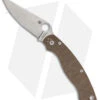 Spyderco Military 2 Compression Lock Knife Brown Micarta (4" Satin CRU-WEAR)